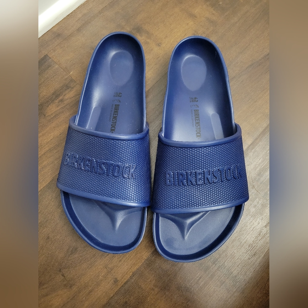 Birkenstock Barbados EVA Slide Sandals Navy Blue Size 42 (M9/W11)